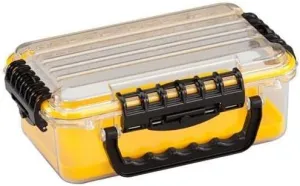 Plano Molding 146000 Medium Polycarbonate Waterproof Case, Clear/Yellow