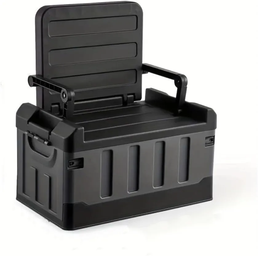 Plastic Collapsible Fishing Box,2-in-1 Fishing Box,Multifunctional Storage Box,Waterproof Car Storage Box with Lid,Puncture Resistant,Can be applied to Snacks, Clothes,Daily Supplies Storage Boxes