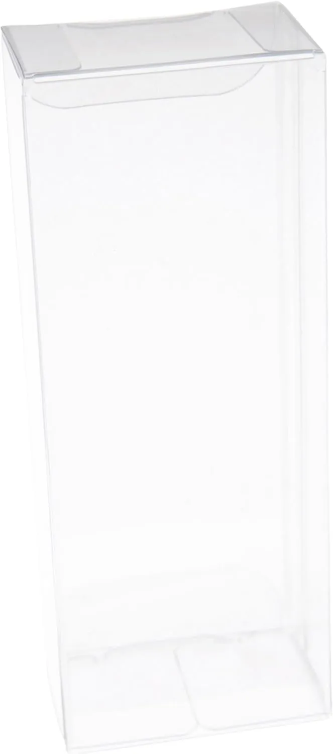 Plymor Clear Folding Action Figure Storage / Display Protector Box, 1.75" W x 1.25" D x 4.5" H, fits 3.75" Figures, 50-Pack