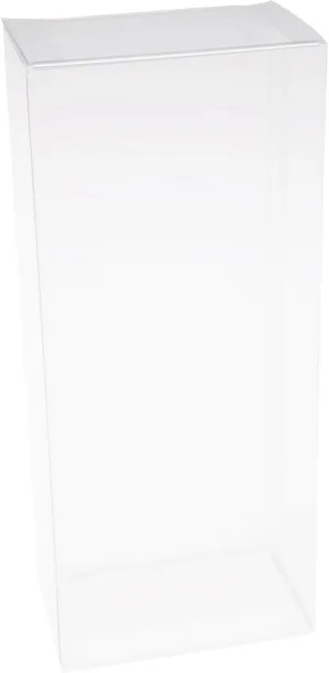 Plymor Clear Folding Action Figure Storage / Display Protector Box, 3" W x 2" D x 7" H, fits 6" Figures, 10-Pack