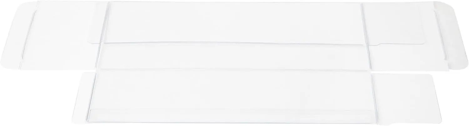 Plymor Clear Folding Action Figure Storage / Display Protector Box, 3" W x 2" D x 7" H, fits 6" Figures, 10-Pack