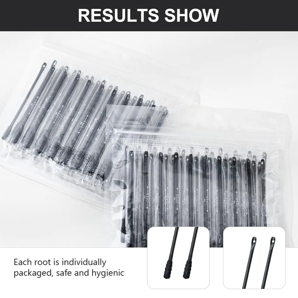 POPETPOP 300 Pcs Double Head Ear Spoon Cotton Swab Ear Suction Tool Ear Ear Wax Pick Organic Ear Swab Cotton Tips Ear Wax Remover Ear Sticks Long Swab Stick Baby Multifunction Abs