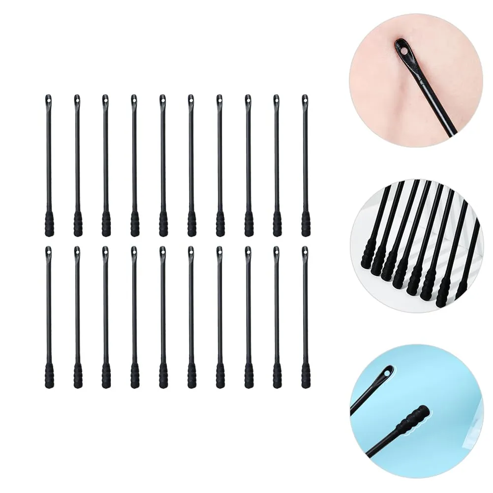 POPETPOP 300 Pcs Double Head Ear Spoon Cotton Swab Ear Suction Tool Ear Ear Wax Pick Organic Ear Swab Cotton Tips Ear Wax Remover Ear Sticks Long Swab Stick Baby Multifunction Abs