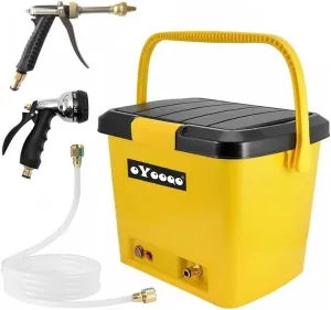 Portable Camping Shower - Cordless for Van Life, Overland & Beach | Outdoor Shower Kit for Camping, Hiking, RV & Emergencies |High Pressure Car Wash, Dog Bath & Garden Spray, 5-Gal, Durable