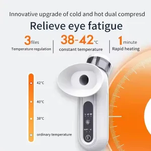 Portable Eye Steam Sprayer, 2 Pcs Heated Mist for Dry Eye Relief, Moisturizing Eye Treatment, Mini Soothing Steamer for Eye Care