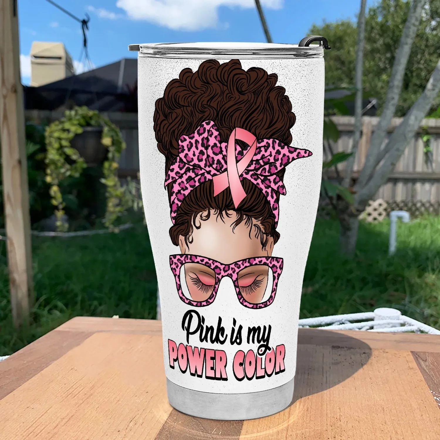 Power color 30oz Curved Glitter Tumbler