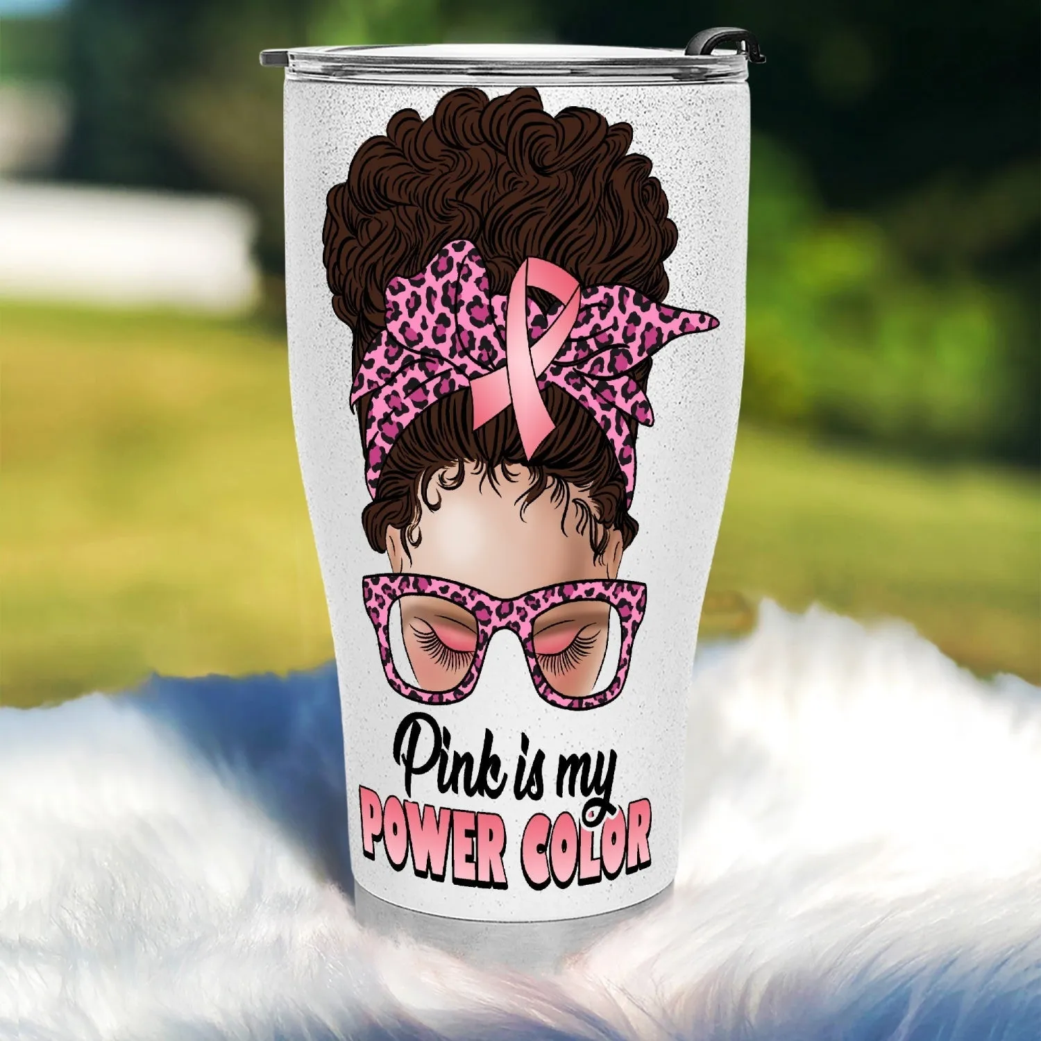 Power color 30oz Curved Glitter Tumbler