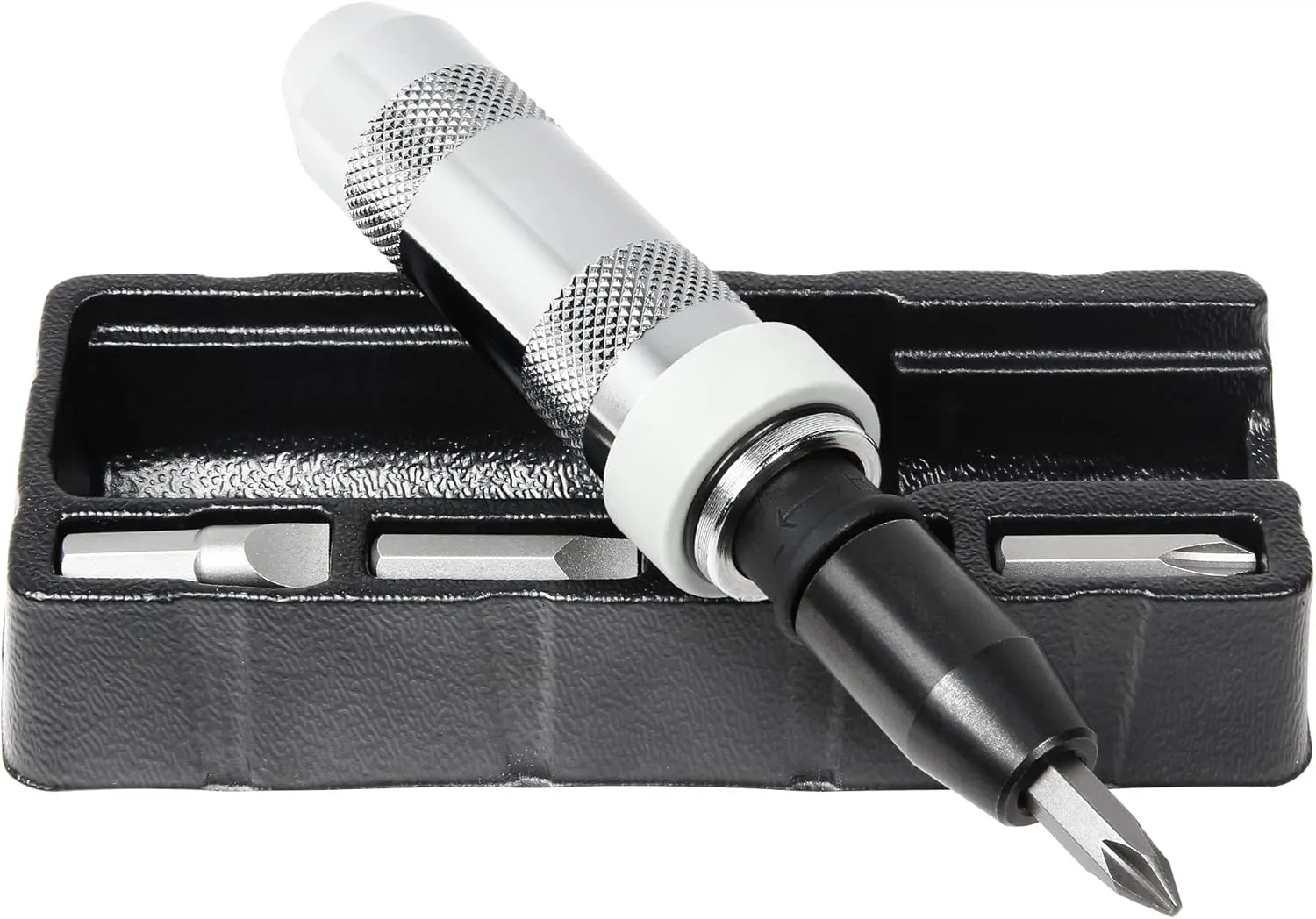 Powerbuilt 1/2 Inch Drive Impact Driver Set Extractor Tool, Slotted or Phillips Screwdriver Bits, Remove Rusted, Damaged Screws - 648002, Large