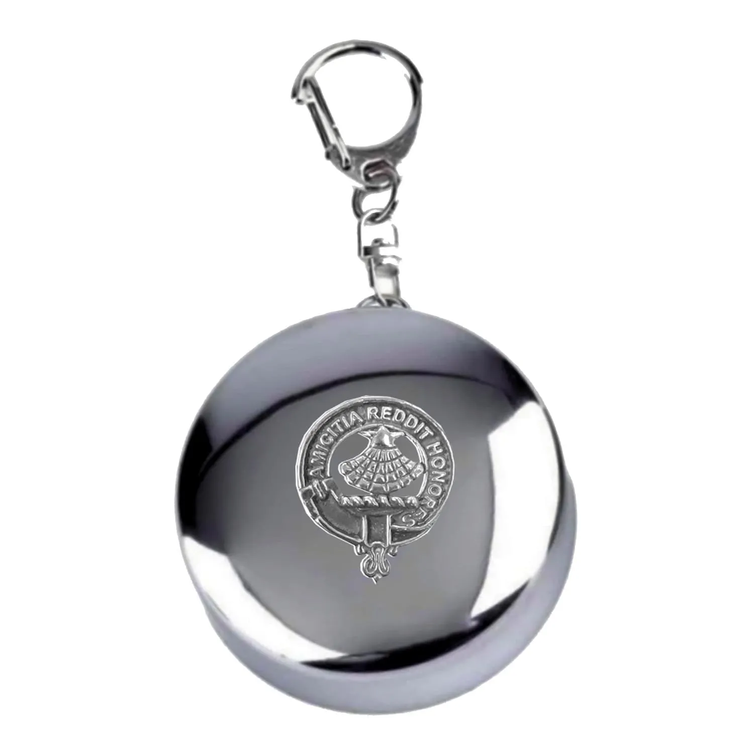 Pringle Scottish Clan Crest Folding Cup Key Chain (Pewter)