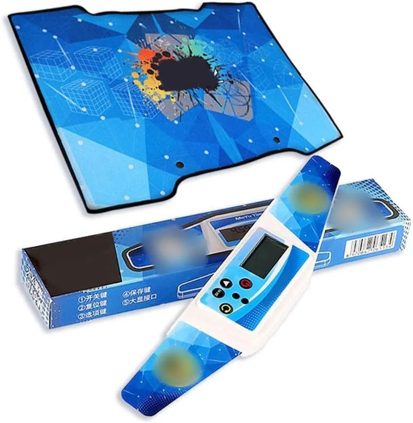 Professional Timer Clock Machine, Speed Cube Timer Digital Timer Timer Clock Machine with Game Mat for Stack Competition Game Timer Speed Timer Speed Stack Timer Gift