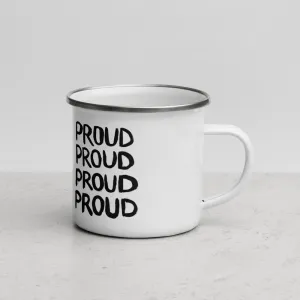Proud Enamel Mug. Camper Mug