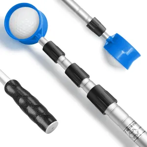 prowithlin Golf Ball Retriever, 6/9/12/15/18ft Aluminum Alloy Golf Balls Retriever Telescopic Golf Accessories Golf Gift for Men