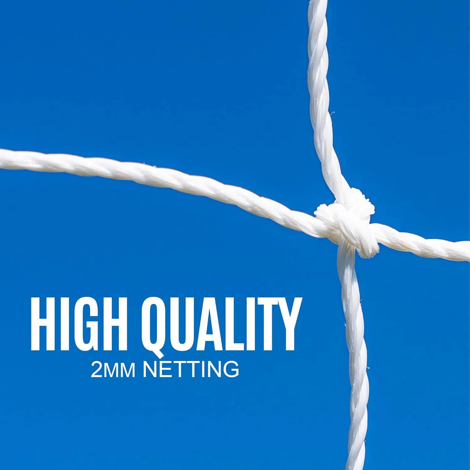 QUICKPLAY Q-Fold Soccer Goal | 30-Second Folding Design for Easy Setup | Portable & Weatherproof uPVC Soccer Goal for Backyard | Durable Post for Adults & Kids