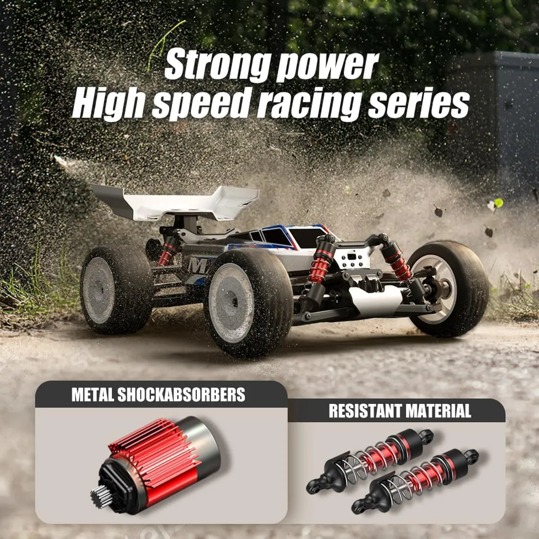 RC Car for Adult, 4WD 50KM/H High Speed Off-Road Remote Control Climbing Car, Electric Racing Sport Cars Toy Gift