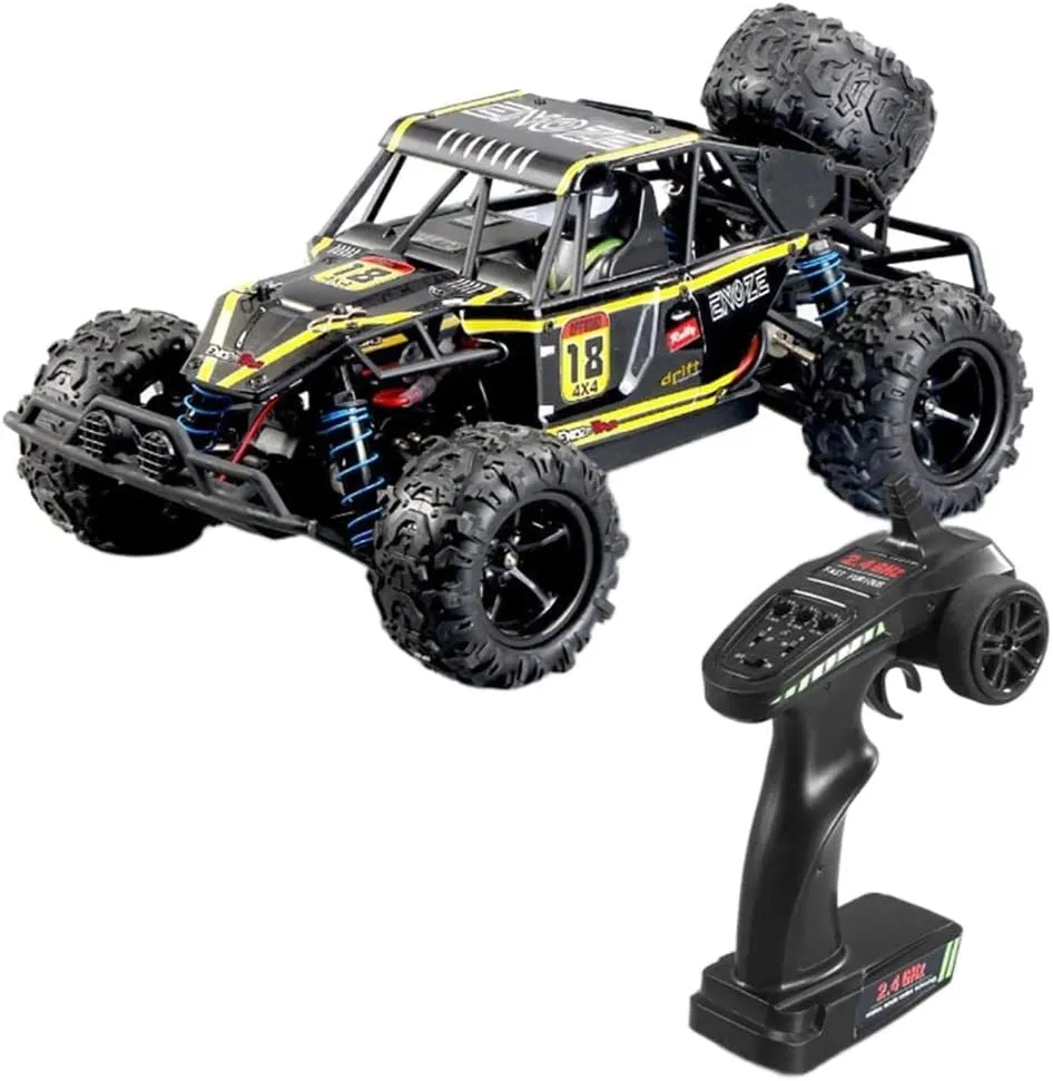 RC Cars, 40KM/H High Speed 4WD 1:18 Scale Electric Waterproof Truggy Remote Control Off Road Monster Truck, RTR All Terrain Toys for Kids and Adult