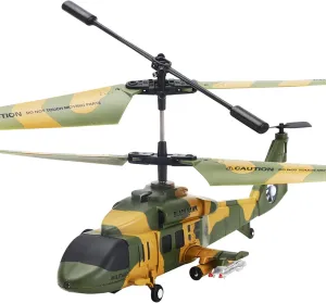 RC Helicopter,Remote Control Military Helicopter, Altitude Hold,One Key Take Off/Landing Drone Plane, USB Charging Army Airplane Aircraft RC Toys for Boys and Military Fans