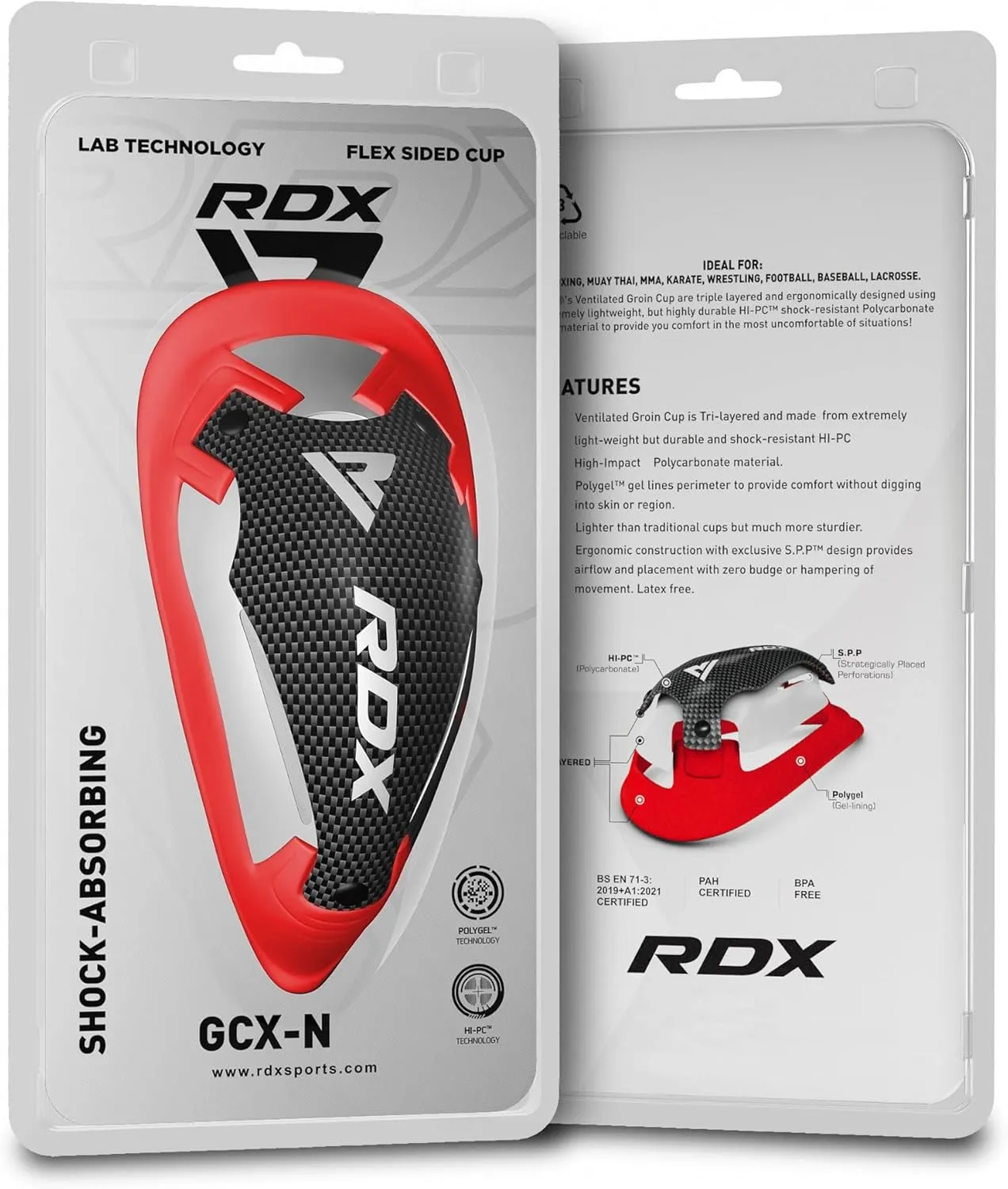 RDX Groin Cup for MMA, Boxing, Training and Muay Thai, Protector Shield with Tri Ventilated Holes for Air Flow Used for Men Kickboxing, BJJ, Karate, Martial Arts, Taekwondo, BJJ, Sparring