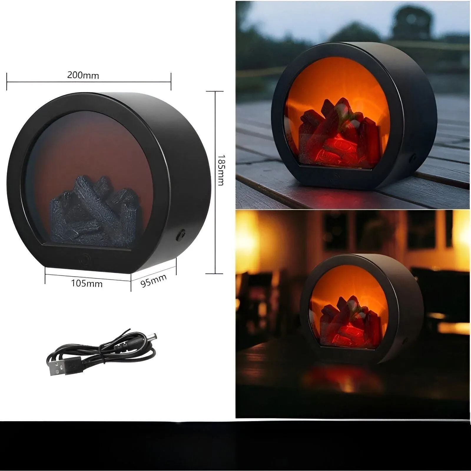 Realistic Lighting Ambient – LED High-security Lamp Flame Cosy Table for RadiantFlame Lantern Problem-solving