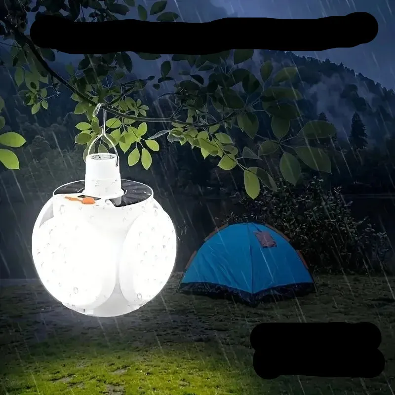 Rechargeable Solar Camping Lantern with Hook