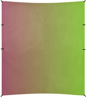 Red Green Gradient Beach Tent UPF50  Protection Waterproof Sun Shelter with Sand Shovel, Sandbags for Camping Trips, Fishing, Backyard Fun or Picnics