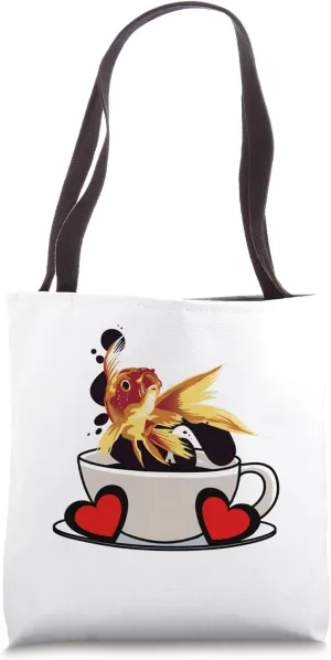 Refreshment caffeine fish cup enjoyment swim coffee fantasy Tote Bag