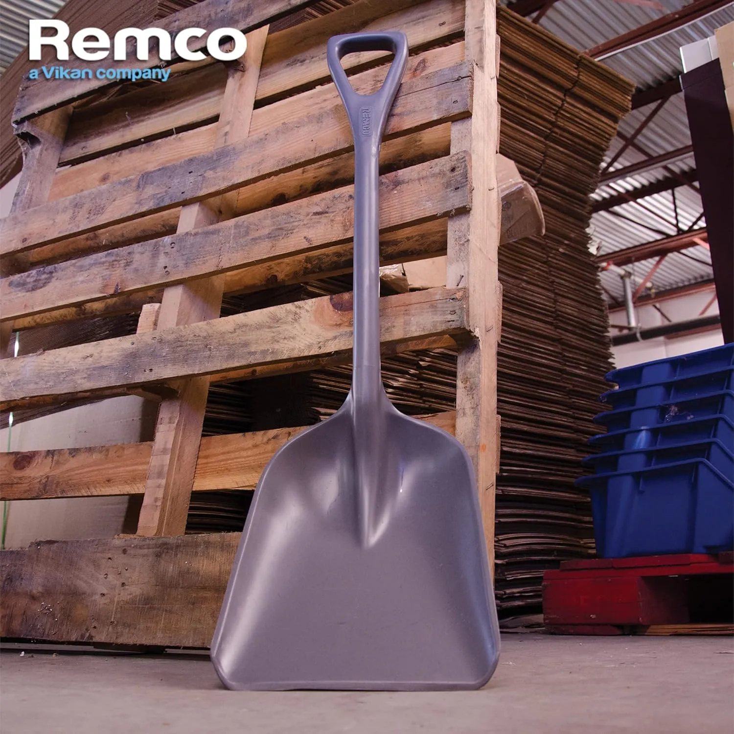 Remco 69829 Seamless Hygienic Shovel - BPA-Free, Food-Safe, Commercial Grade Kitchen and Gardening Accessories, 14", Black