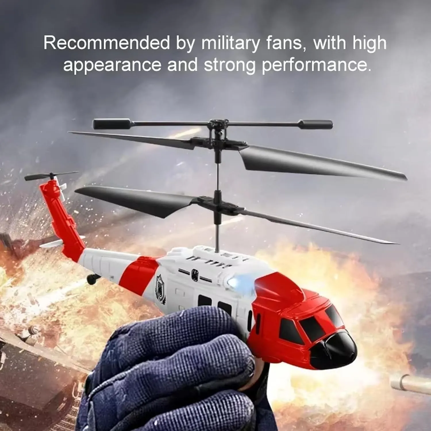 Remote Control Helicopter - Rescue RC Helicopters 360° Total Obstacle Avoidance Drone Air Fixed Height Drone Rc Airplane, Easy To Fly, Educational Toy & Gift For Boys Girls Beginners