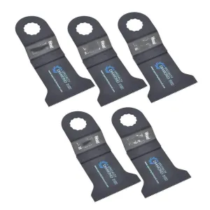Replacement 5 Pack 5mm Standard 'E' Cut Wood and Plastic Multi-Tool Saw Blades Fits for Fein Multimaster Rockwell Sonicrafter Oscillating Tools for Versa Tool SB5A