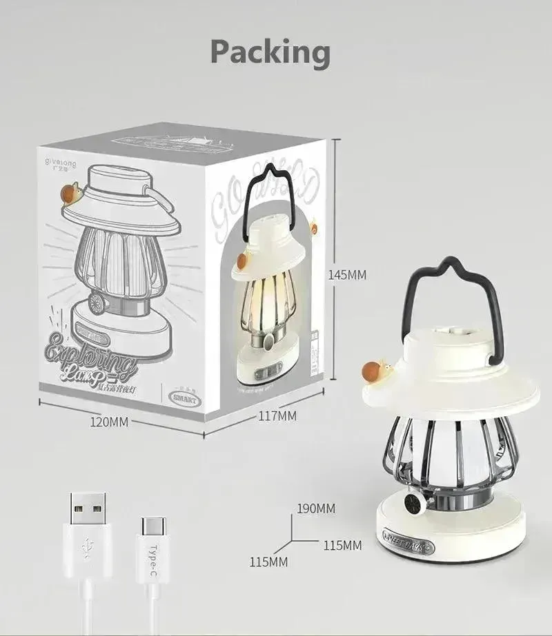 Retro USB Touch Dimming LED Lantern