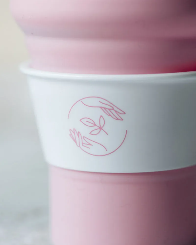 Reusable Collapsible Cup - Blush Pink