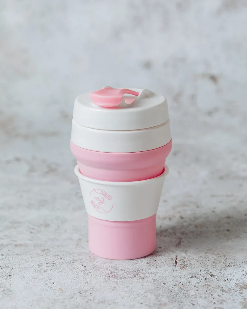 Reusable Collapsible Cup - Blush Pink