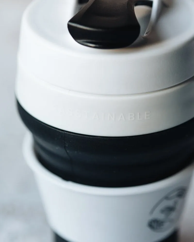 Reusable Collapsible Cup - Charcoal Black