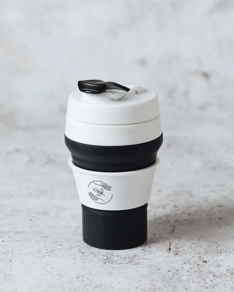 Reusable Collapsible Cup - Charcoal Black