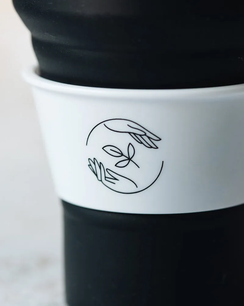 Reusable Collapsible Cup - Charcoal Black