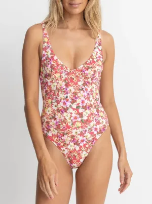 Rhythm Bloom Floral Underwire ONE PIECE - RED