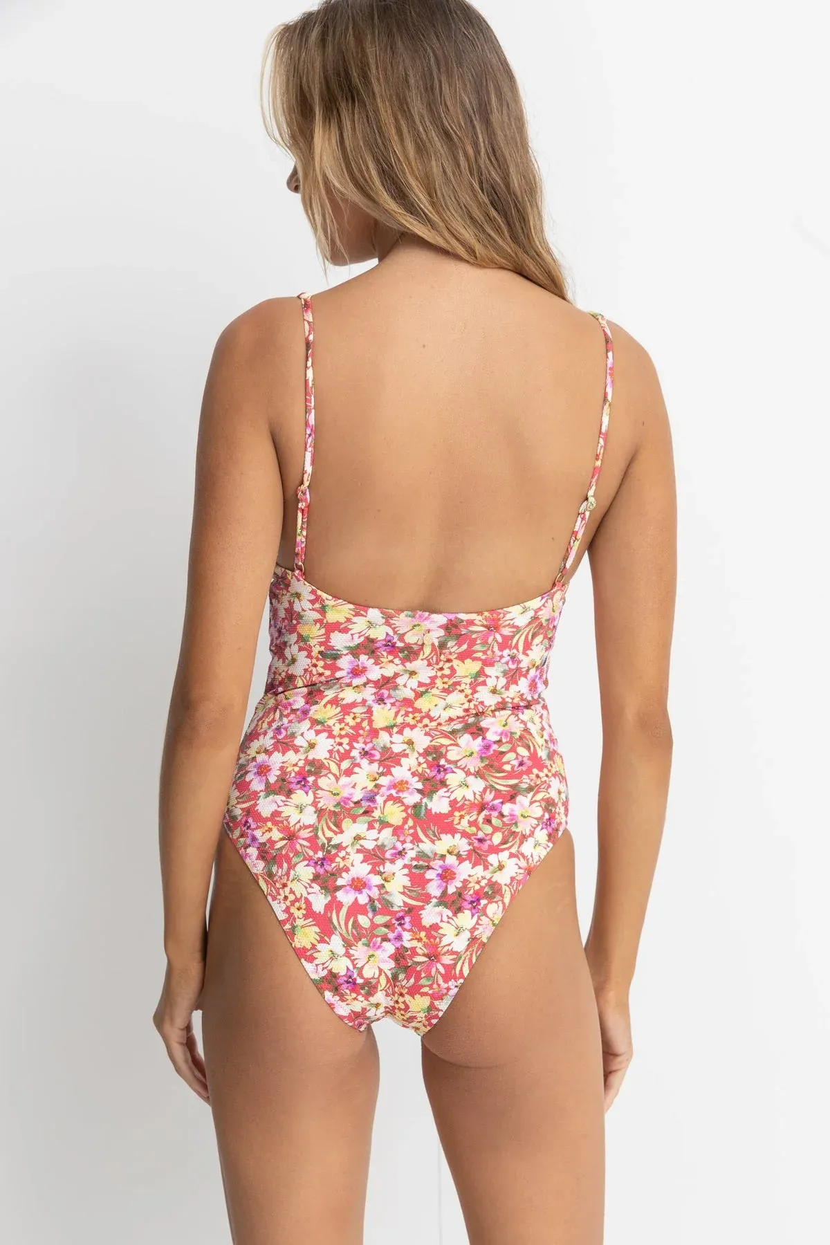 Rhythm Bloom Floral Underwire ONE PIECE - RED