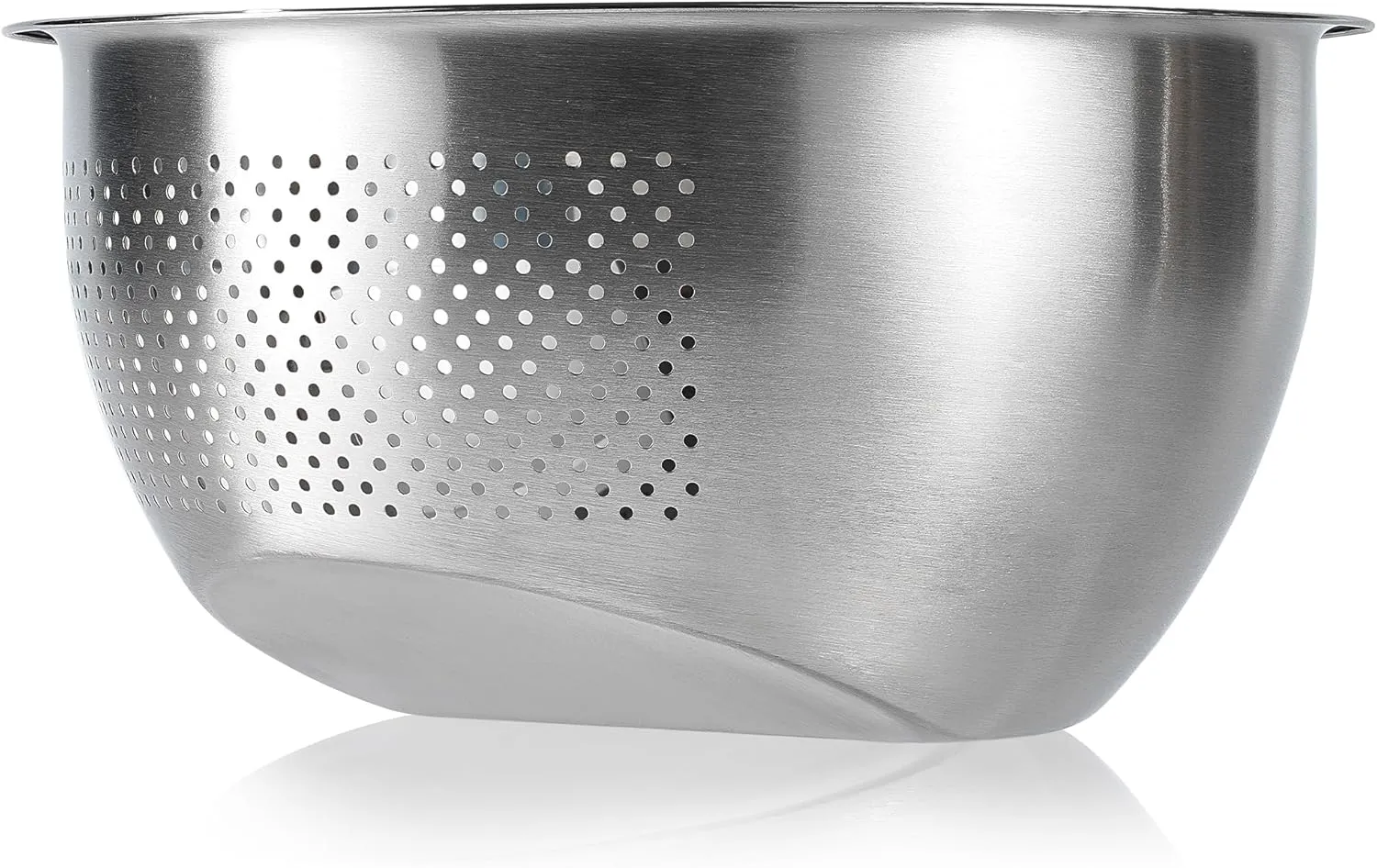 Rice Washer Strainer Bowl, Stainless Steel Quinoa Washing Bowl With Side Drainers Colander for Cleaning Rinsing Fruits, Vegetables, and Beans - Versatile Kitchen Tool
