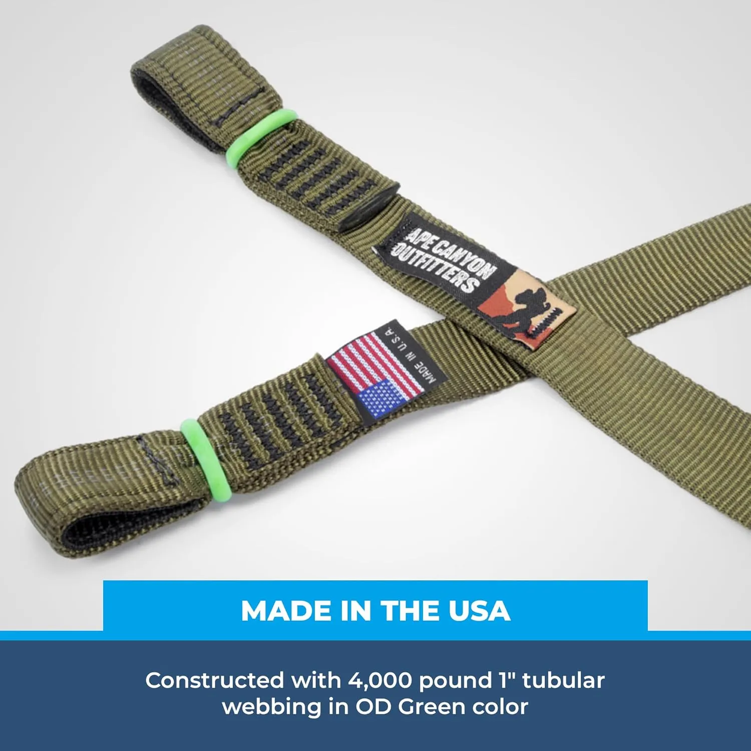RNA Ape Canyon Outfitters Aider - Made in USA, Hunting, Arborist, and Tree Climbing Gear, OD Green