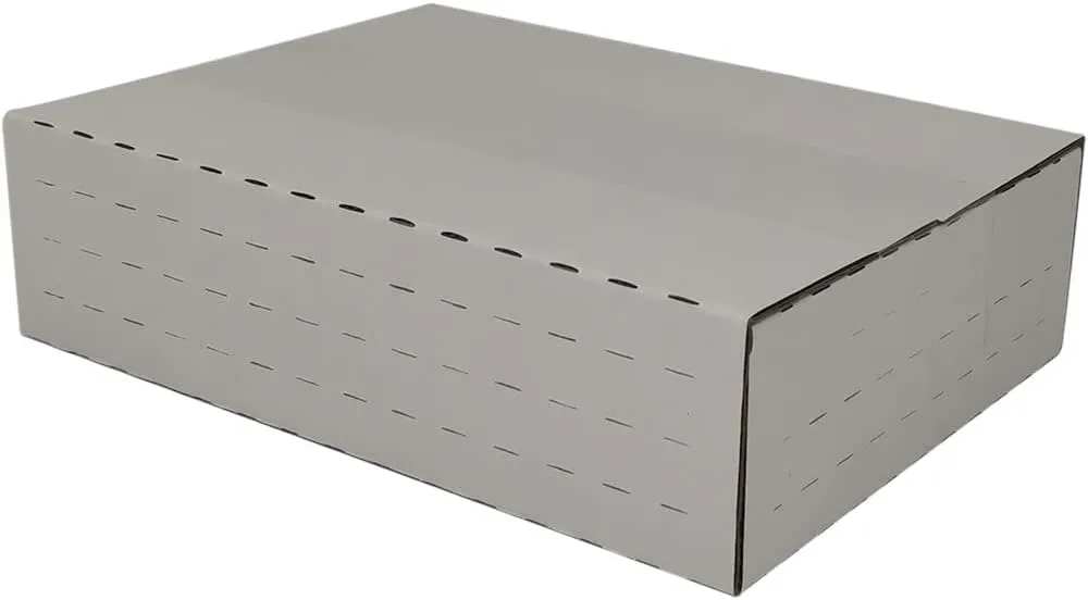 ROTCH 300 Pack 7.5x5.5x2'' Corrugated Easy-Fold Mailers, Small Cardboard Boxes in Versatile Height, White (EZ752-300)