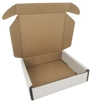 ROTCH 4x4x1'' 200 Pack Small Shipping Boxes, Corrugated Cardboard Mailers, White (M441-200-W)