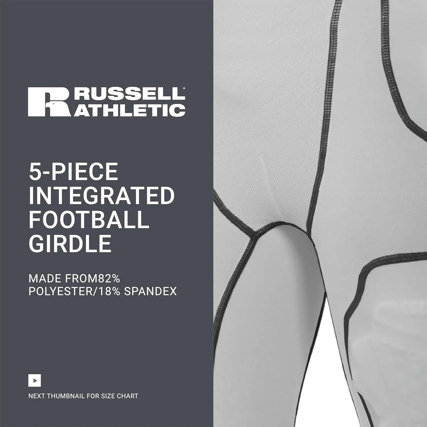 Russell Athletic Men's 5-Pocket Integrated Girdle