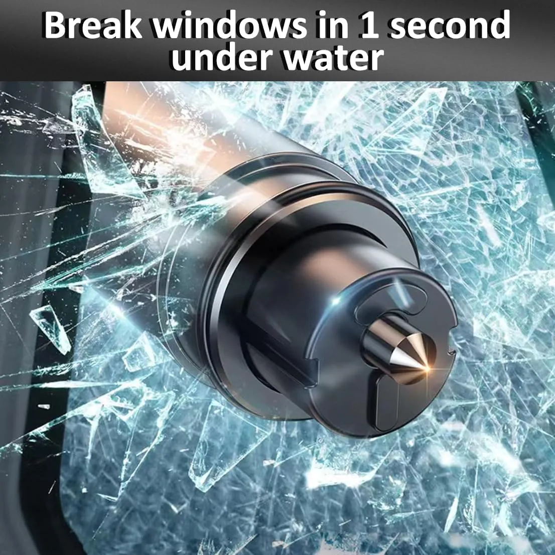 Safehammer - 2025 Upgraded Safe Hammer Glass Breaker Under Water, Car Hammer Seatbelt Cutter Window Breaker Emergency Escape Tool, Safehammer Glass Breaker for New Cars (3PCS)