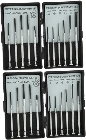 SAFIGLE 2sets Mini Precision Screwdriver of Professional Watch Repair Tools Small Screwdrivers for Eyeglasses Electronics and Jewelry Repair Convenient and Portable Design
