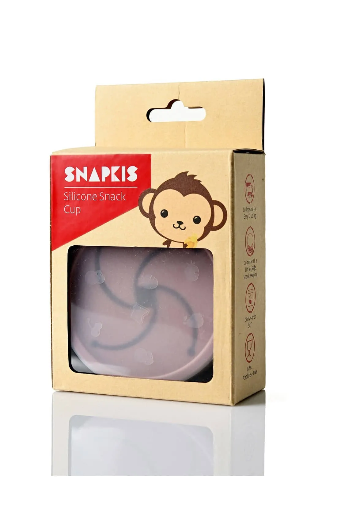 Sanpkis Silicone Collapsible Snack Cup