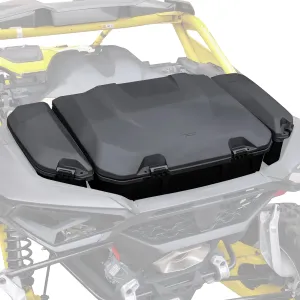 SAUTVS Poly Water Resistant Large Capacity Rear 96L Storage Cargo Trunk Box & 13.5L Side Cargo Storage Boxes Set for Can-Am Maverick R MAX X RS 2024  Accessories (3PCS, Replace #715007182, 715007372)