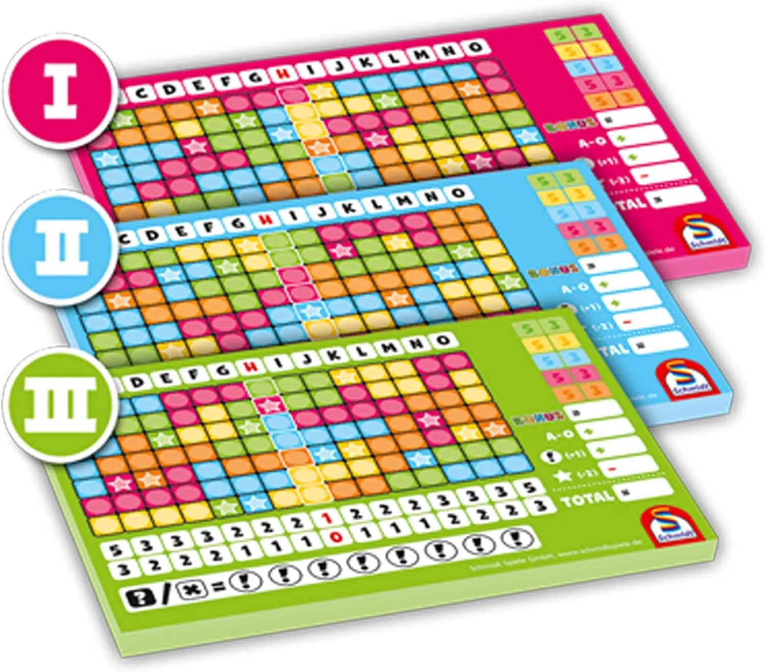Schmidt Noch Mal! Additional Blocks (No. I, II, III), Pack of 3, Assorted in Folding Box (Game)