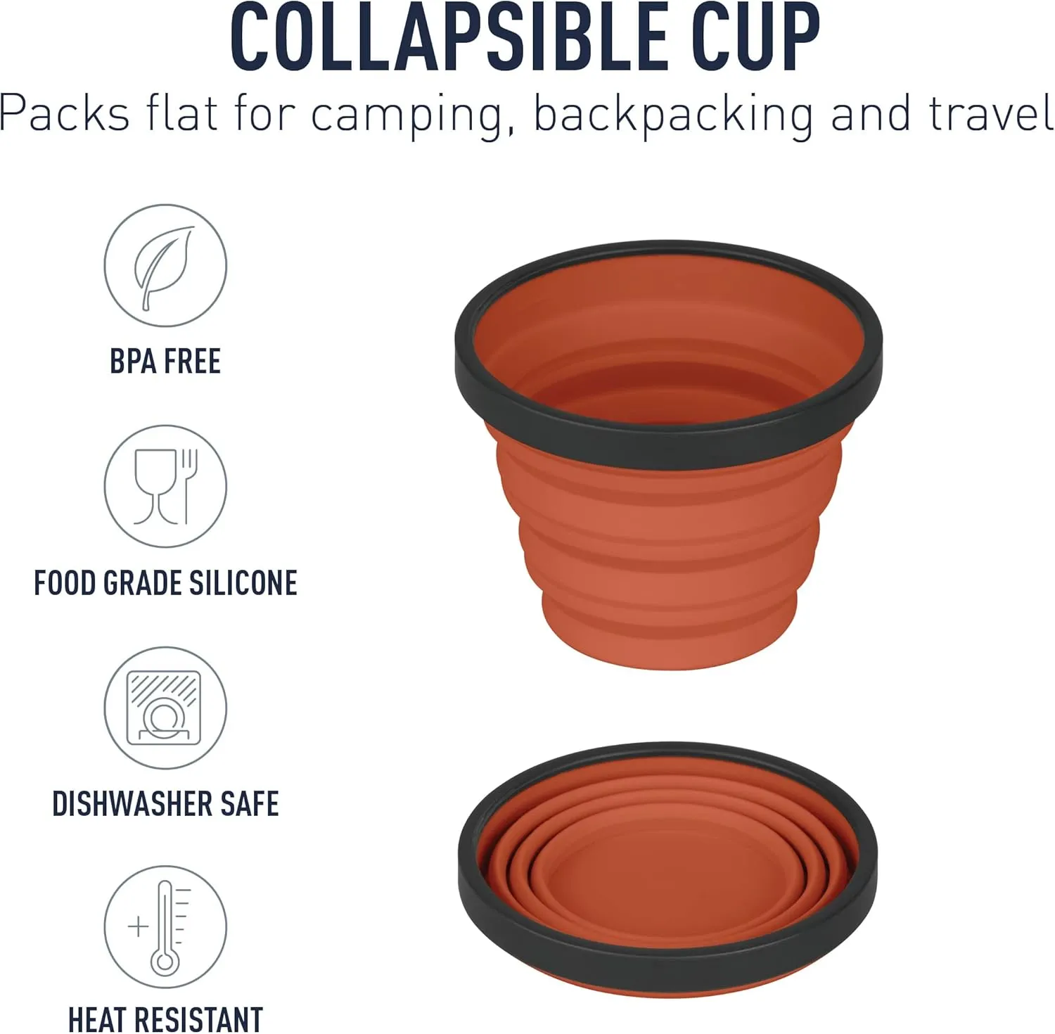 Sea to Summit X-Series Collapsible Silicone Camping Drinkware, Cup (8.3 fl oz), Royal Blue