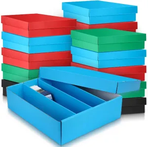 Seajan 16 Pcs 3200 Count Trading Card Storage Box Baseball Card Storage Boxes Bulk for Sports Gaming Cardboard Collecting Holder