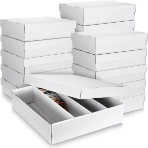 Seajan 16 Pcs 3200 Count Trading Card Storage Box Baseball Card Storage Boxes Bulk for Sports Gaming Cardboard Collecting Holder