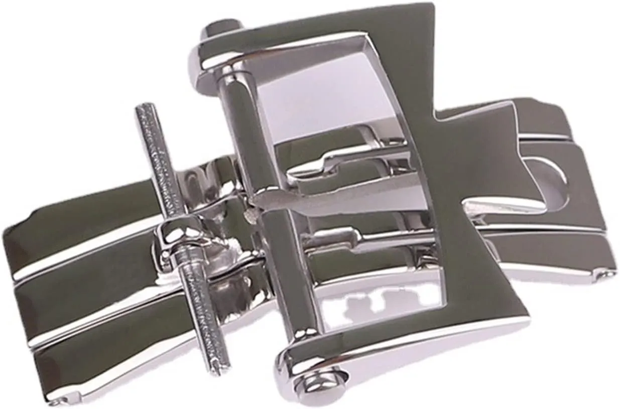 SERDAS For Vacheron Constantin Watch Accessories Leather Strap Buckle 316L Stainless Steel Folding Double Press Butterfly Buckle 18mm
